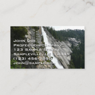 Tarjeta De Visita Cataratas de Nevada en el Parque Nacional Yosemite