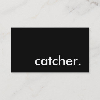 Tarjeta De Visita catcher.