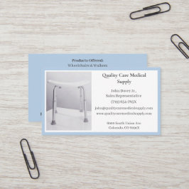 Tarjeta De Visita Cátedra Blue Shower Equipo Médico de Atención Médi