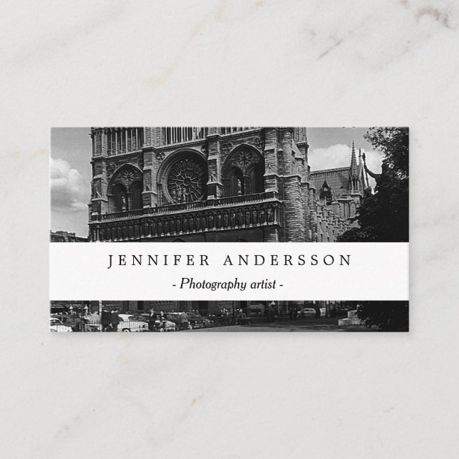 Tarjeta De Visita Catedral de Notre Dame (Anverso)