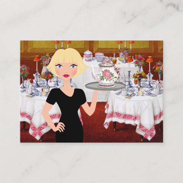 Tarjeta De Visita Caterer / Fiesta Planner / Industria Alimentaria (Anverso)