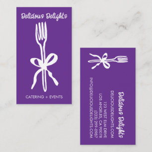 Tarjeta De Visita Catering Chef Planificación de Eventos Preparación