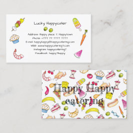 Tarjeta De Visita Catering Restaurant Event Planner Grocery shop