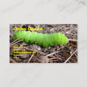 Tarjeta De Visita Caterpillar verde