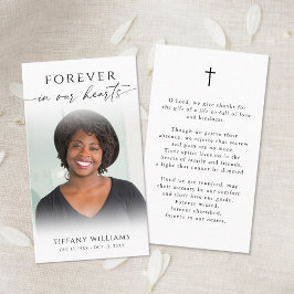 Tarjeta De Visita Catholic Christian Funeral Memorial Prayer Card