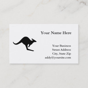 Tarjeta De Visita Cautela canguro