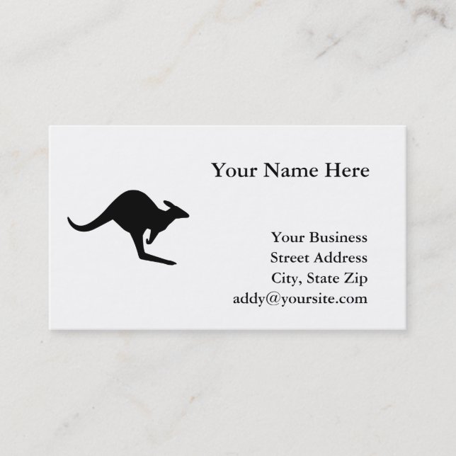 Tarjeta De Visita Cautela canguro