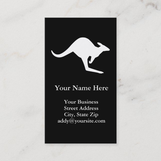 Tarjeta De Visita Cautela canguro (Anverso)