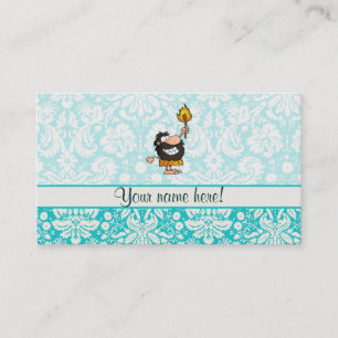 Tarjeta De Visita Caveman; Cute