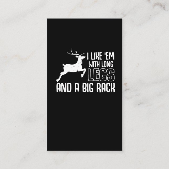 Tarjeta De Visita Caza de animales en los bosques (Anverso)