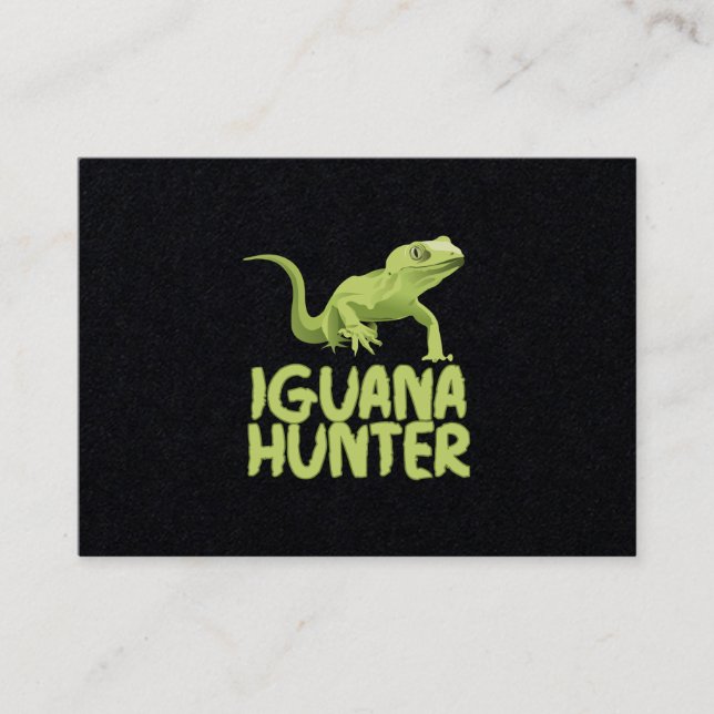 Tarjeta De Visita Cazador de iguana (Anverso)