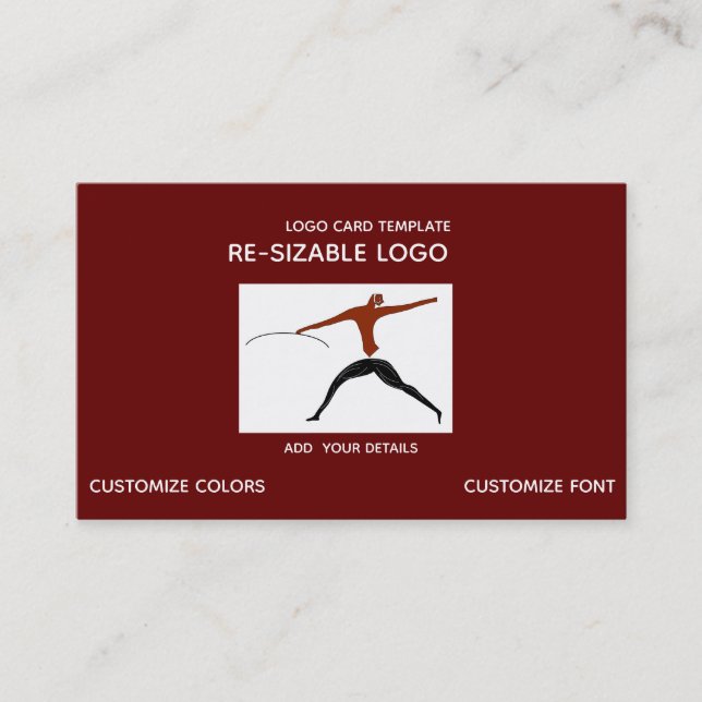 Tarjeta De Visita Cazador del logo de Guerrero (Anverso)