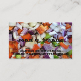 Tarjeta De Visita Cebollas y pimientos