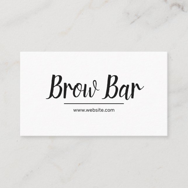 Tarjeta De Visita Cejas Microblading y Pestañas, Extensiones de Pest (Anverso)