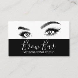 Tarjeta De Visita Cejas y Pestañas Microblading, Extensiones de Pest