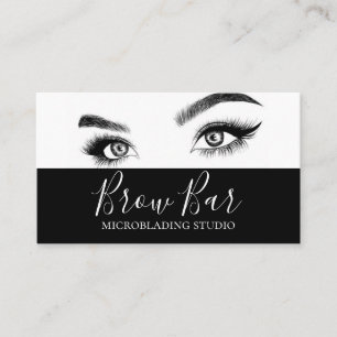 Tarjeta De Visita Cejas y Pestañas Microblading, Extensiones de Pest