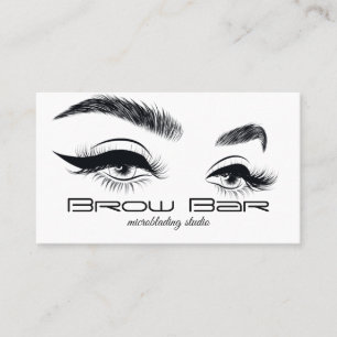 Tarjeta De Visita Cejas y Pestañas Microblading, Extensiones de Pest