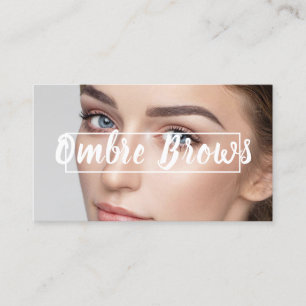 Tarjeta De Visita Cejas y pestañas Ombre
