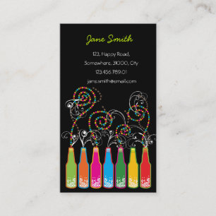 Tarjeta De Visita Celebración colorida del fiesta de la diversión