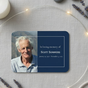 Tarjeta De Visita Celebración Conmemorativa de la Vida Foto Funeral