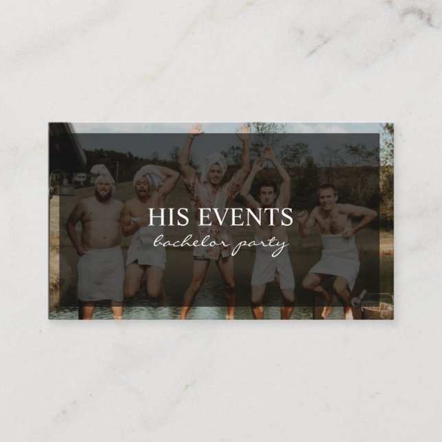 Tarjeta De Visita Celebración de Despedida de Soltero Despedida de S (Anverso)