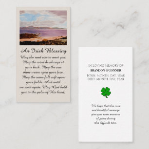 Tarjeta De Visita Celebración de Dublín de la vida con la siena roja