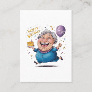 Tarjeta De Visita Celebración del cumpleaños de la abuela