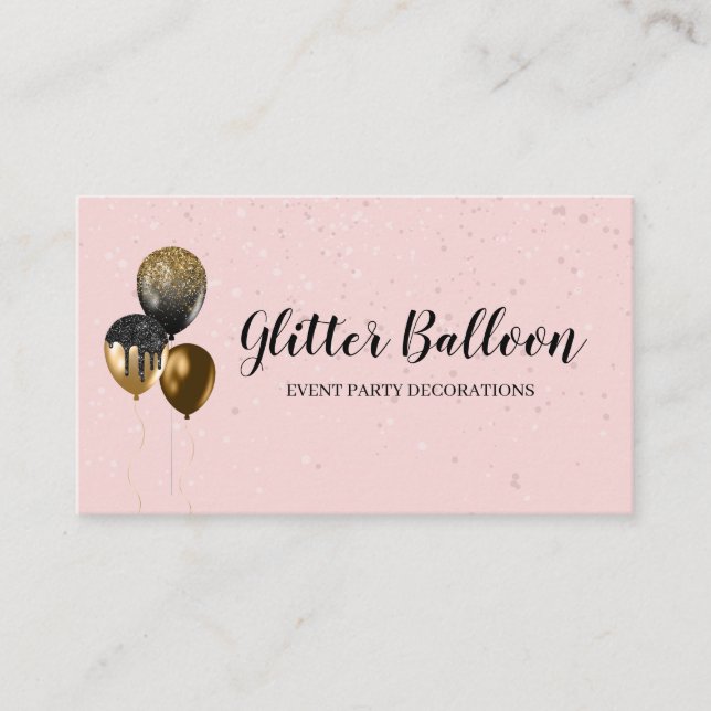 Tarjeta De Visita Celebración del planificador de eventos de decorac (Anverso)