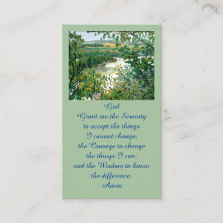 Tarjeta De Visita Celebration of Life Scenic Overlook Memorial Card