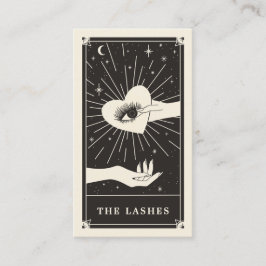 Tarjeta De Visita Celestial Eye Tarot Lash Black Business card