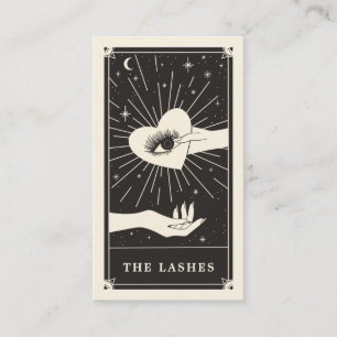 Tarjeta De Visita Celestial Eye Tarot Lash Black Business card
