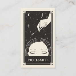 Tarjeta De Visita Celestial Eye Tarot Lashes Black Business card
