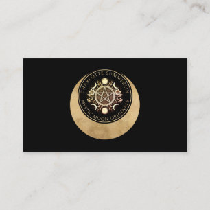 Tarjeta de visita Celestial Moon Phases