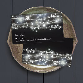 Tarjeta de visita Celestial Sparkling Stars