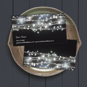 Tarjeta de visita Celestial Sparkling Stars