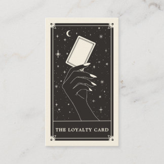 Tarjeta de visita Celestial Tarot Boho Loyalty