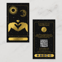 Celestial Tarot Hairdresser Black Gold Gracias