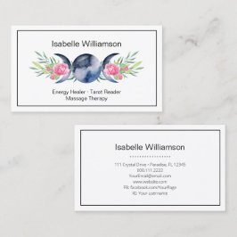 Tarjeta De Visita Celestial Triple Diosa de la Luna Mística Metafísi