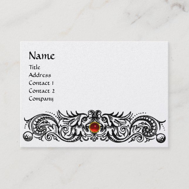 TARJETA DE VISITA CELTIC DRAGONS MONOGRAM (Anverso)