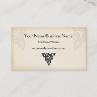 Tarjeta de visita céltica del diseño del símbolo