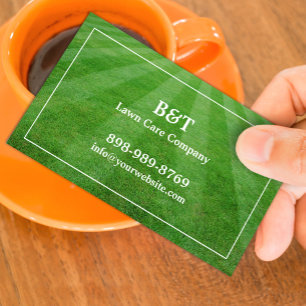 Tarjeta De Visita Célula de negocios de césped