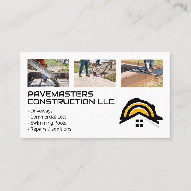 Tarjeta De Visita Cemento de construcción (Anverso)