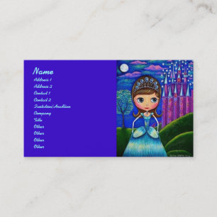 Tarjeta De Visita Cenicienta en el castillo