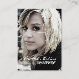 Tarjeta De Visita Ceniza que modela, AGENCIA