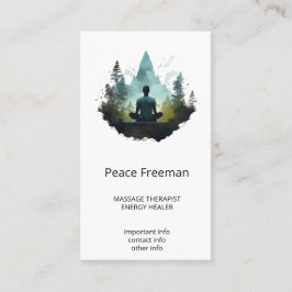 Tarjeta De Visita Center Within | Meditación en el Bosque