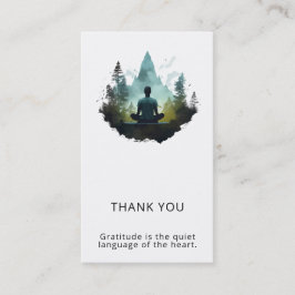 Tarjeta De Visita Center Within | Meditación en el Bosque