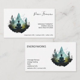Tarjeta De Visita Center Within | Meditación en el Bosque