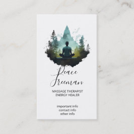 Tarjeta De Visita Center Within | Meditación en el Bosque