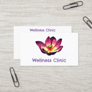 Tarjeta De Visita Centro Clínica de Bienestar Pilates Yoga Gimnasio 