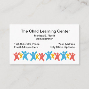 Tarjeta De Visita Centro de Aprendizaje de Cuido Infantil